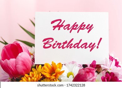 Happy Birthday Flowers Images Stock Photos Vectors Shutterstock