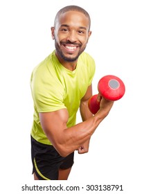 Happy Black Man Strong Pose Stock Photo 303138791 | Shutterstock