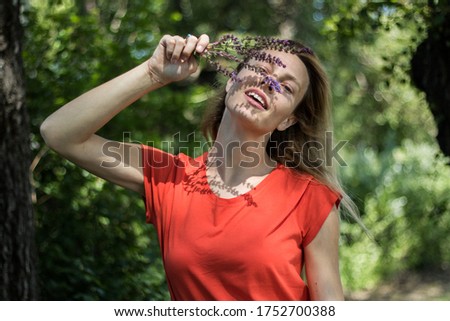 Similar – Foto Bild Portrait von einer jungen Frau im Bambus Dschungel