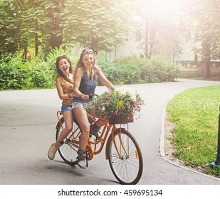 bike riding girls