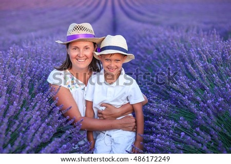 In the lavender field