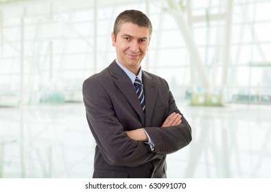 happy business man portrait at the office - Shutterstock ID 630991070
