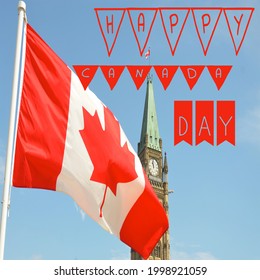 Happy Canada Day Wishes Messages Greetings Stock Photo 1998921059 ...