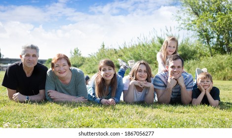 Happy Cheerful People Different Ages Taking Stock Photo 1867056277 ...