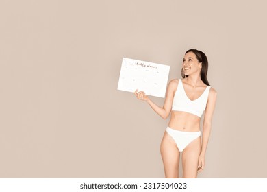 Premium Photo  Woman in panties holding paper