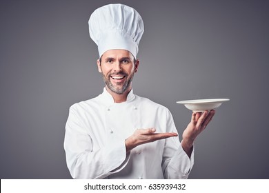 Chef Holding Plate Images Stock Photos Vectors Shutterstock