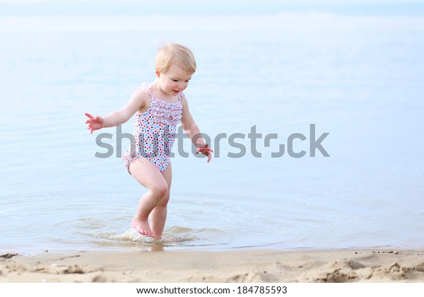 Happy Child Adorable Blonde Toddler Girl Stock Photo (Edit Now) 184785593