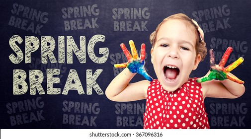 Happy Child Announcement Spring Break