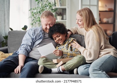 Happy Child Getting Adoption Agreement