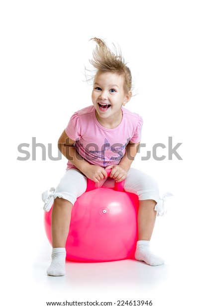 baby jumping ball