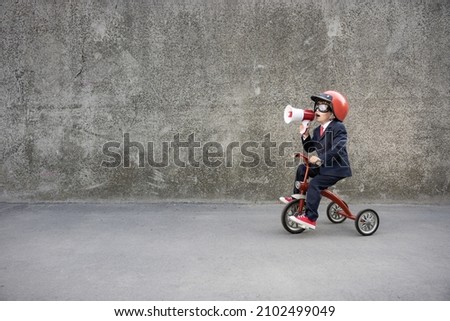 Similar – Image, Stock Photo I’m already practicing for the Tour de France…