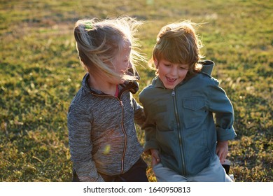 Happy Children Playing Park Little Boy Stock Photo 1640950813 ...