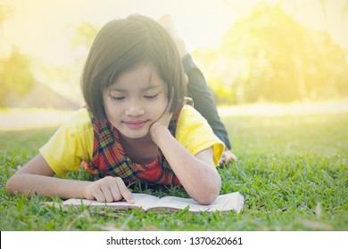 Happy Children Reading Books On Green Stock Photo 1370620661 | Shutterstock