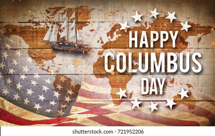 Happy columbus day Images, Stock Photos &amp; Vectors | Shutterstock