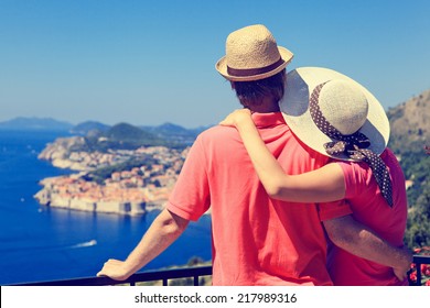 happy couple on summer vacation in Europe - Powered by Shutterstock