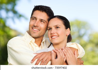 Happy Couple In The Park