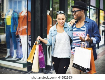 Happy Couple Shopping Mall Concept