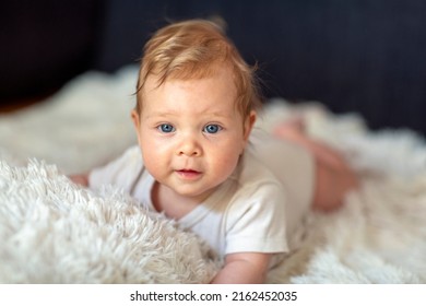 Happy cute baby.baby girl with  blue eyes.child smiling.