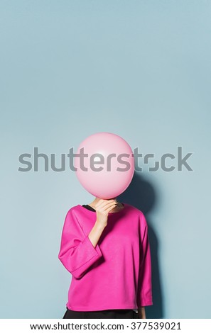 Similar – Image, Stock Photo blowjob Balloon Air Breath