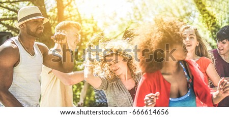 Similar – Image, Stock Photo Women Hipster Hippie Forest Sun