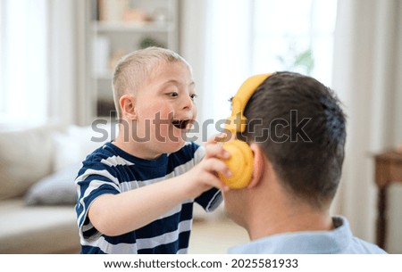 Similar – Image, Stock Photo Children havig fun on the beach at sunset