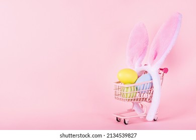 Happy Easter Celebration. Festive Holiday Template Backdrop For Online Shopping. Spring Event Celebration Template For Web Design