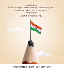 Happy Education Republic Day and Independence Day of india  - Shutterstock ID 2245074697