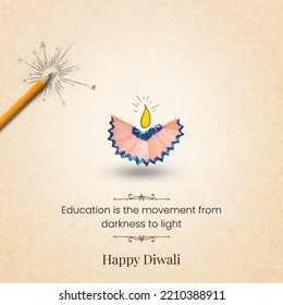 Happy Educational Diwali, Happy Diwali - Shutterstock ID 2210388911