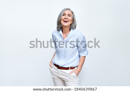 Similar – Image, Stock Photo Laughter is healthy Joy