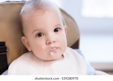 Happy Face Kid After He Ate Stock Photo (Edit Now) 539280970