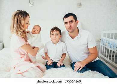 Happy Family Bedroom Indoor Stock Photo 395514160 | Shutterstock