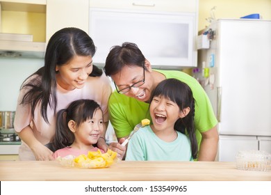 20,284 Family eating fruits and vegetables Images, Stock Photos ...