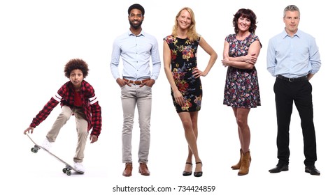 Happy Family Full Body Stock Photo (edit Now) 734424859