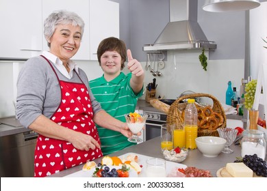 733 Grandma Grandson Kitchen Images, Stock Photos & Vectors | Shutterstock