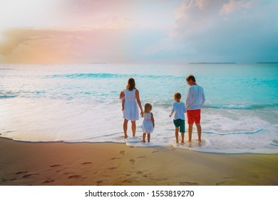 Happy Family Kids Looking Sunset On Stock Photo 1553819270 | Shutterstock