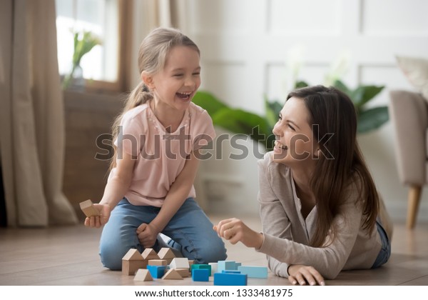 Happy Family Mom Baby Sitter Little Stock Photo 1333481975 | Shutterstock