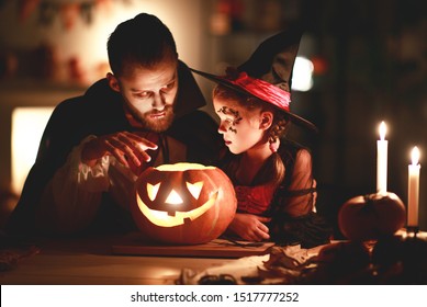 Happy Children Costumes Witch Vampire Dark Stock Photo (Edit Now ...