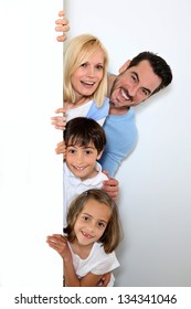 Happy Family On White Background