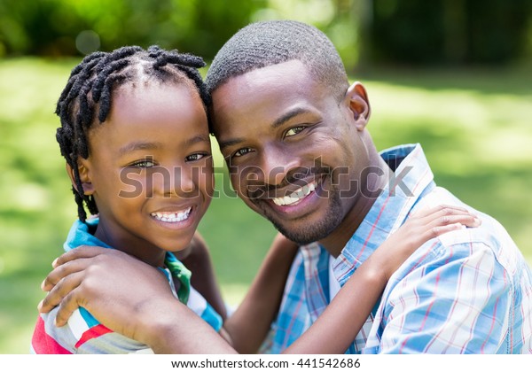 Happy Family Posing Together Park Stock Photo 441542686 | Shutterstock