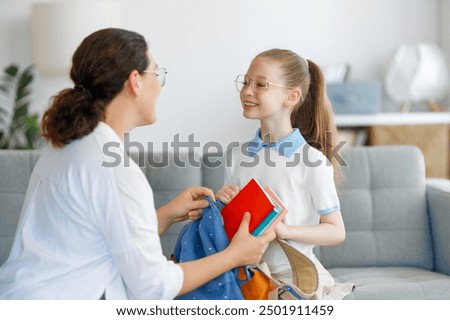 Similar – Image, Stock Photo Women preparing to go train and achieve their goals. Friendship support, reinforcement, encourage.