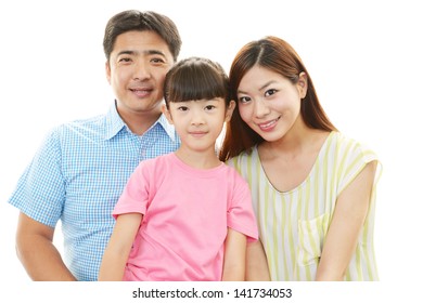 Happy family smiling together