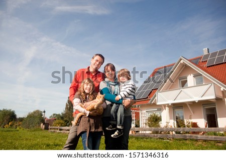 Similar – Image, Stock Photo Cats in front of an old half-timbered farm