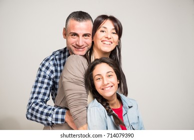 Happy Family Studio Portrait