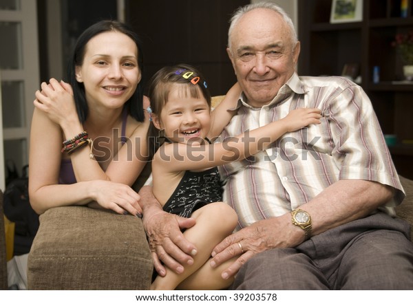 Happy Family Three Generation Together Stock Photo Edit Now