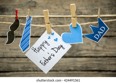 Happy Father's Day greeting card or background. - Shutterstock ID 424491361
