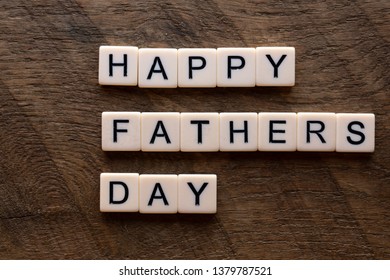 Happy Father's Day With Scrabble Letters