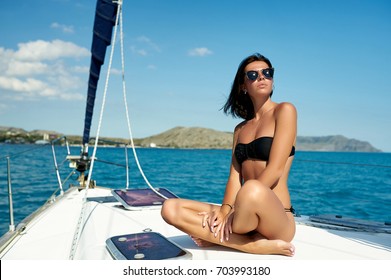 Beautiful Woman Sailing Images Stock Photos Vectors Shutterstock