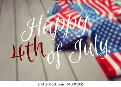 Happy Fourth of July USA Flag - Shutterstock ID 643081006
