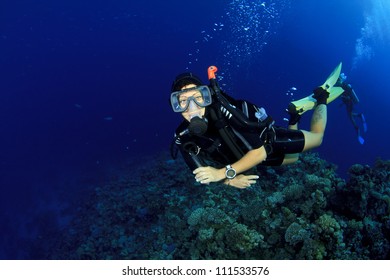 Happy Friendly Scuba Diving Instructor