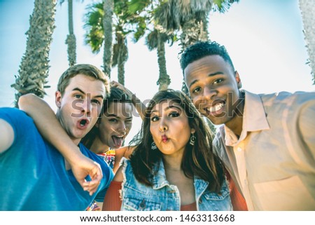 Similar – Group of people in swimsuit having funoutdoors